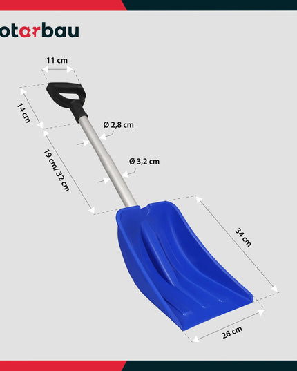 Kotarbau sulankstomas automobilinis sniego kastuvas, 26 × 34 cm