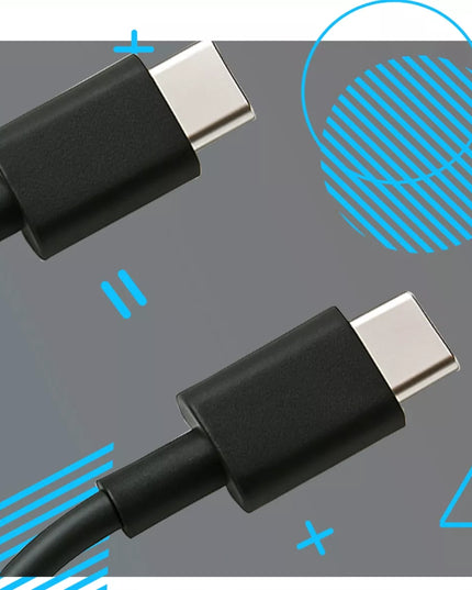 Spartusis sieninis USB-C 45W PD įkroviklis + USB-C į USB-C 3.0 2.4A 1m laidas