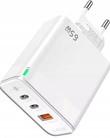 Sieninis įkroviklis Greitas įkrovimas 65W 2xUSB-C USB3.0 + USB-C laidas