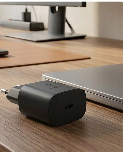 Originalus EP-TA800 USB-C tinklo įkroviklis, juodas, 25W, 3A