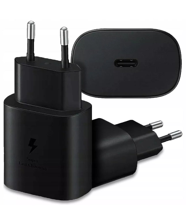 Originalus EP-TA800 USB-C tinklo įkroviklis, juodas, 25W, 3A