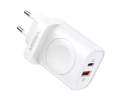 Veger 25W tinklo įkroviklis su USB-C, USB-A ir  Watch belaidžio įkrovimo funkcija
