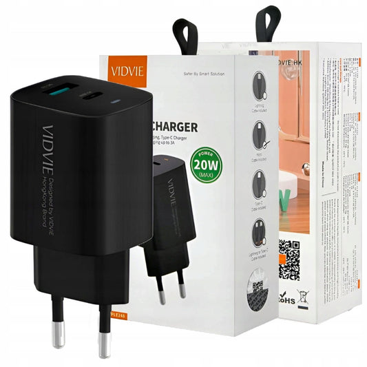 USB C įkroviklis, USB A tipo, Greitas USB įkroviklis, USB C, 20W