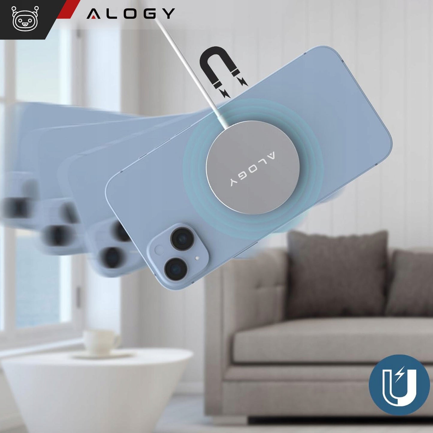 Greitas indukcinis įkroviklis Apple iPhone Magsafe 13/14/15/16/17 PRO 20W