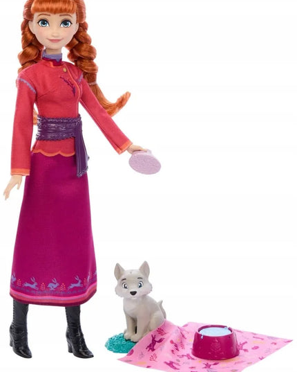 „Disney“ „Ledo šalis“ Princesė Ana 29 cm lėlė su vilkiuku ir aksesuarais