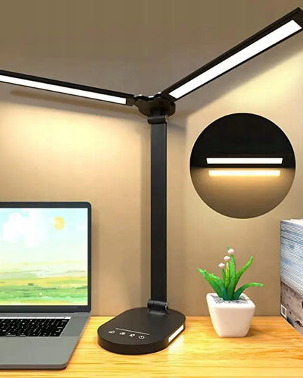 Galinga 8W dviguba LED stalinė lempa su daug spalvų, pritemdoma, aukštos kokybės