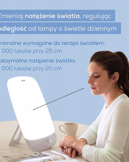 BEURER TL 85 LED fototerapijos lempa su laikmačiu, 14 000 lx, balta