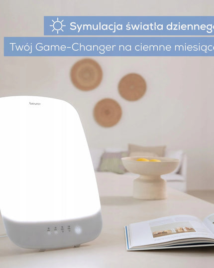 BEURER TL 85 LED fototerapijos lempa su laikmačiu, 14 000 lx, balta
