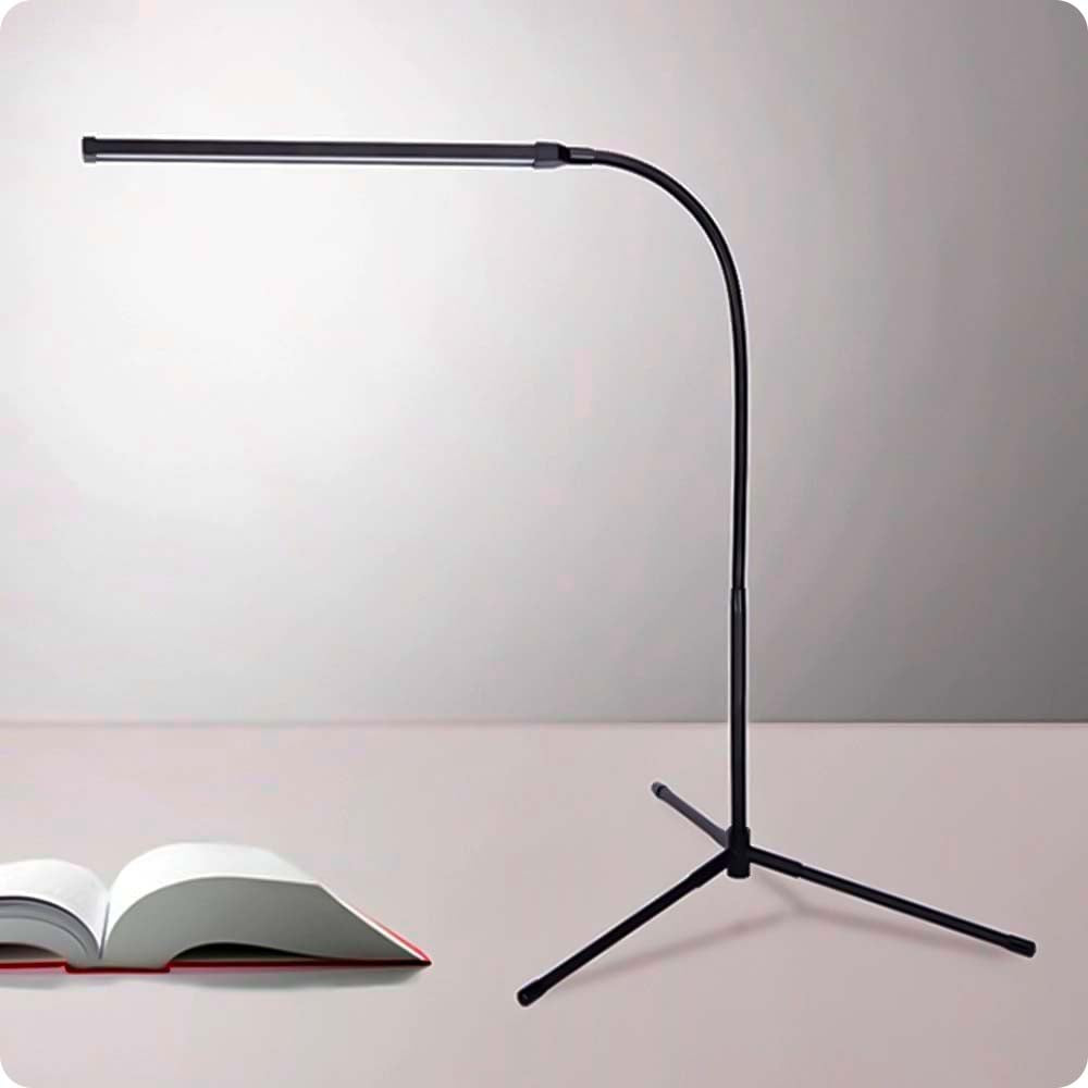 Kosmetinis LED šviestuvas 3in1, stovintis/stalinis, lankstus, blakstienoms ir nagams