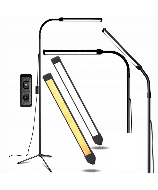 Kosmetinis LED šviestuvas 3in1, stovintis/stalinis, lankstus, blakstienoms ir nagams