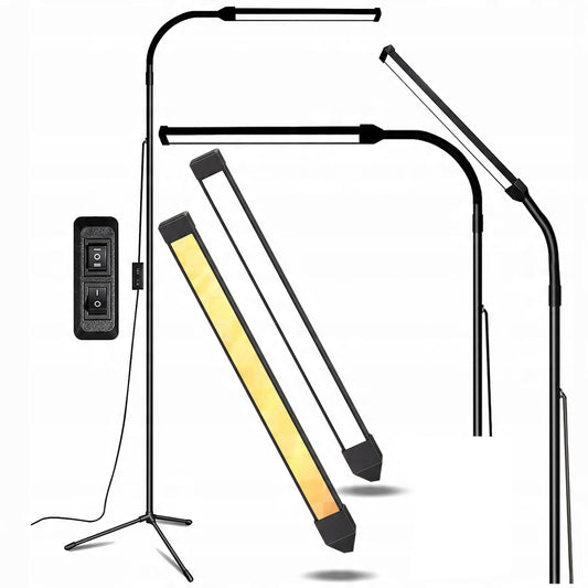 Kosmetinis LED šviestuvas 3in1, stovintis/stalinis, lankstus, blakstienoms ir nagams