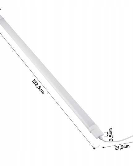 120 cm LED lempa Hermetiškas PANEL Šviestuvas 36W IP65 Garažui, dirbtuvėms 4500K