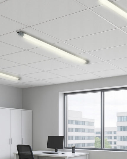 120 cm LED lempa Hermetiškas PANEL Šviestuvas 36W IP65 Garažui, dirbtuvėms 4500K