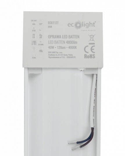 LED lempa garažui 40W 120cm Neutrali spalva 4000K 4800Lm Pramoninė 230V