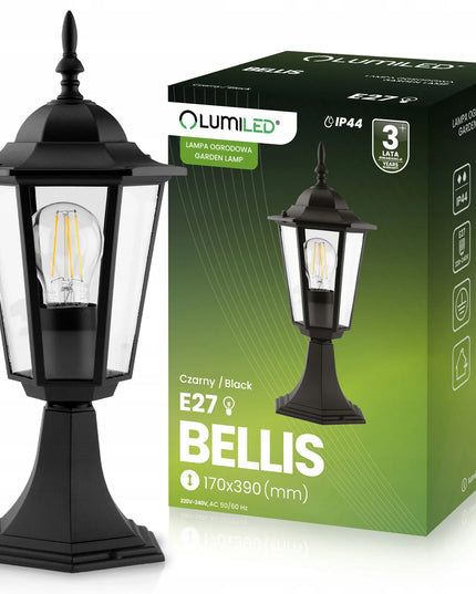 Lauko LED sodo šviestuvas E27 pastatomas žibintas stulpas 39 cm