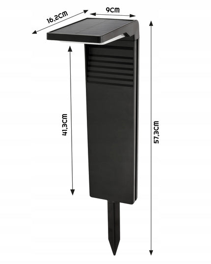 Galinga lauko saulės lempa, pastatomas stulpelis 57cm IP64