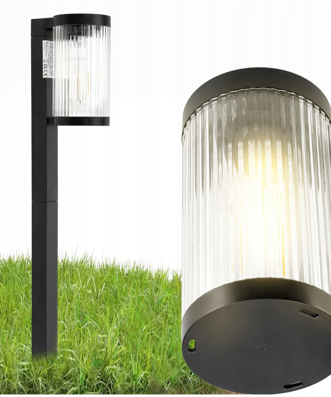 Saulės sodo šviestuvas pastatomas 58cm, 4 vnt. tvirtų kuoliukų rinkinys