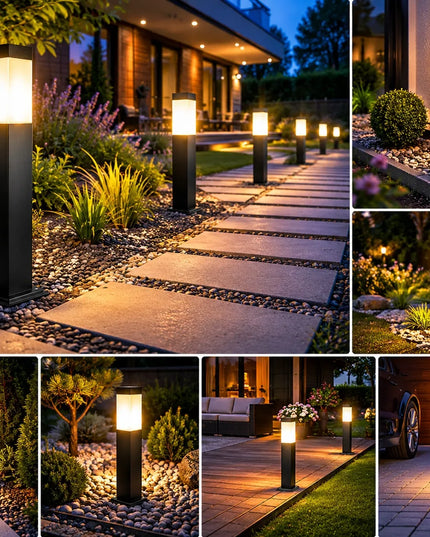 Pastatomas sodo šviestuvas stulpas Berge LED 60cm E27 dekoratyvinis aukštos kokybės
