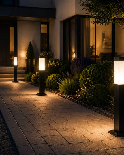 Pastatomas sodo šviestuvas stulpas Berge LED 60cm E27 dekoratyvinis aukštos kokybės