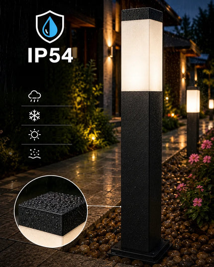Pastatomas sodo šviestuvas stulpas Berge LED 60cm E27 dekoratyvinis aukštos kokybės