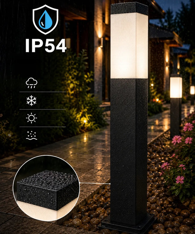 Pastatomas sodo šviestuvas stulpas Berge LED 60cm E27 dekoratyvinis aukštos kokybės