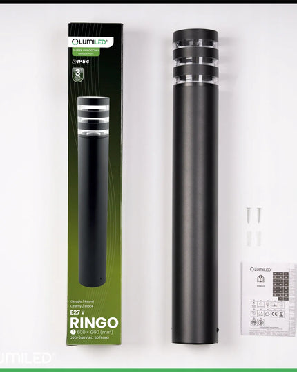 Pastatomas lauko šviestuvas 60cm Lumiled Ringo E27 LED