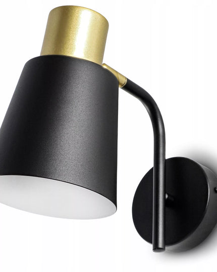 LED sieninis šviestuvas, reguliuojamas „Loft“ stiliaus, E27, juodas
