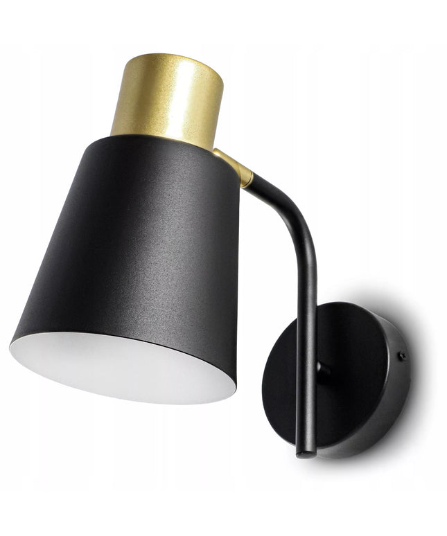 LED sieninis šviestuvas, reguliuojamas „Loft“ stiliaus, E27, juodas