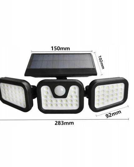 Interlook 3-in-1 LED Saulės lempa su judesio ir prieblandos jutikliu