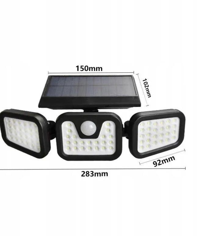 Interlook 3-in-1 LED Saulės lempa su judesio ir prieblandos jutikliu