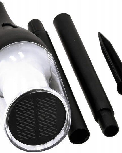 Saulės LED lempa ŽIBINTAS FAKELAS 65cm Įsmeigiamas su Liepsna, Galinga PREMIUM