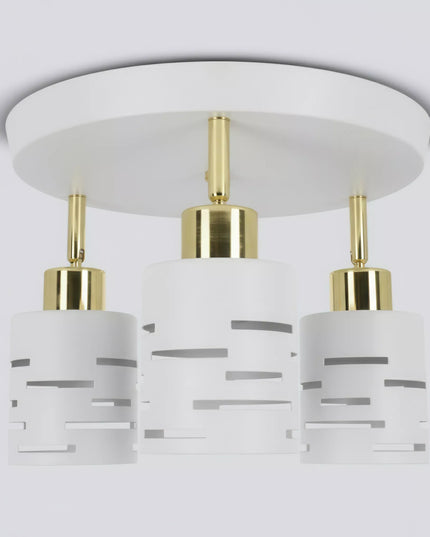 Lampa sufitowa 3X E27 LED żyrandol plafon natynkowy oprawa biała ruchoma