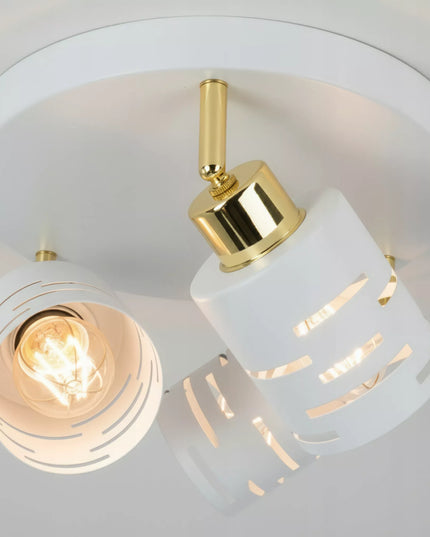 Lampa sufitowa 3X E27 LED żyrandol plafon natynkowy oprawa biała ruchoma