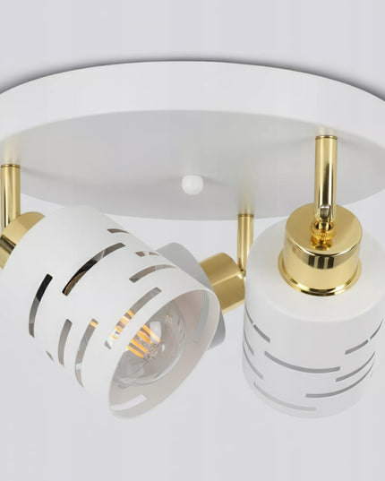 Lampa sufitowa 3X E27 LED żyrandol plafon natynkowy oprawa biała ruchoma