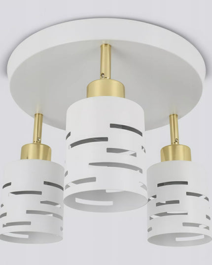 Lampa sufitowa 3X E27 LED żyrandol plafon natynkowy oprawa biała ruchoma