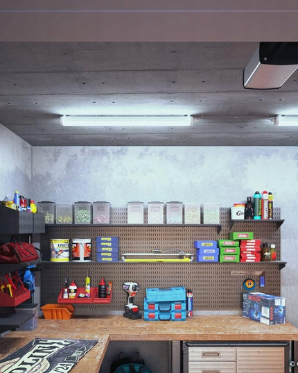 LED lubinis šviestuvas garažui 60W 120cm 5000lm dirbtuvėms, sandarus šviestuvas