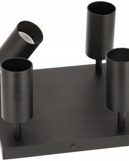 Lubinis LED šviestuvas Sieninis šviestuvas 4X GU10 JUODA PREMIUM tvirtas ir patvarus