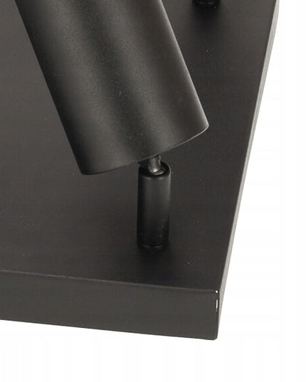 Lubinis LED šviestuvas Sieninis šviestuvas 4X GU10 JUODA PREMIUM tvirtas ir patvarus