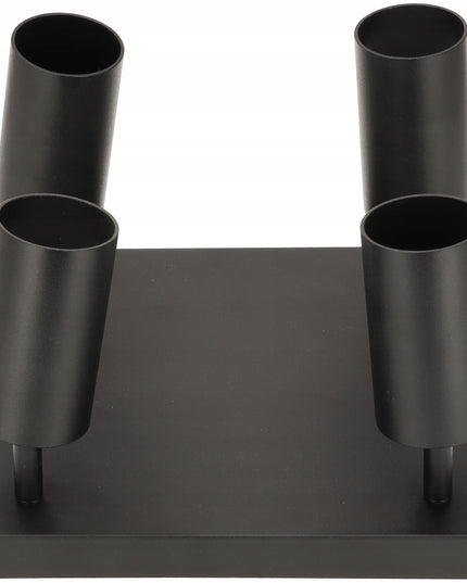 Lubinis LED šviestuvas Sieninis šviestuvas 4X GU10 JUODA PREMIUM tvirtas ir patvarus