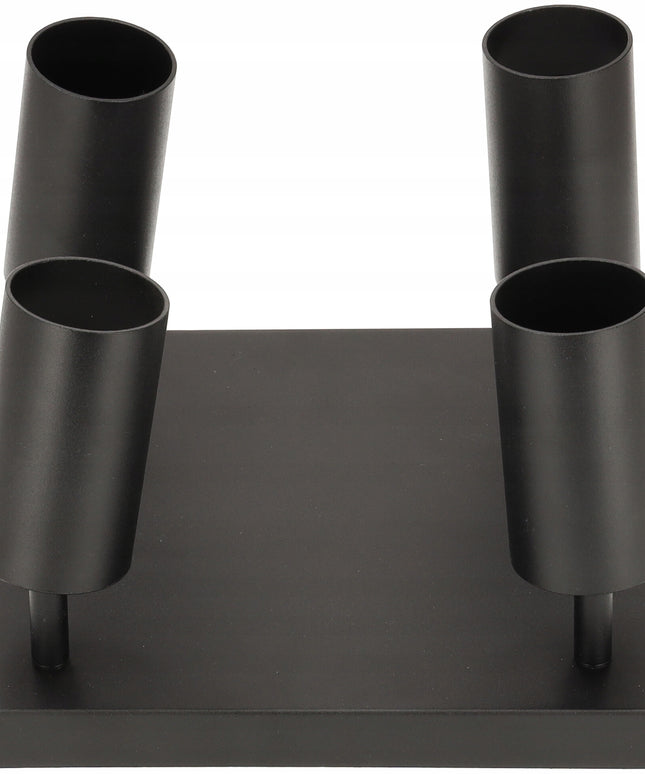 Lubinis LED šviestuvas Sieninis šviestuvas 4X GU10 JUODA PREMIUM tvirtas ir patvarus