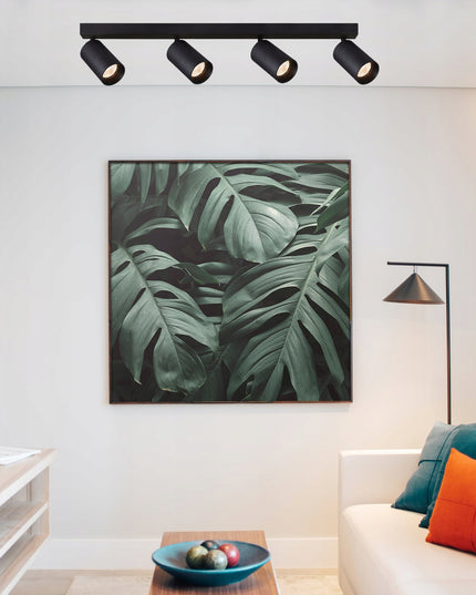 LED lubinė juosta su 4x GU10 taškiniais šviestuvais PREMIUM, sieninė, tvirta ir ilgaamžė