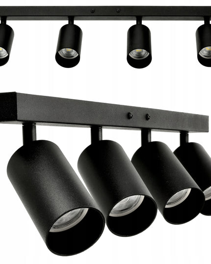 LED lubinė juosta su 4x GU10 taškiniais šviestuvais PREMIUM, sieninė, tvirta ir ilgaamžė