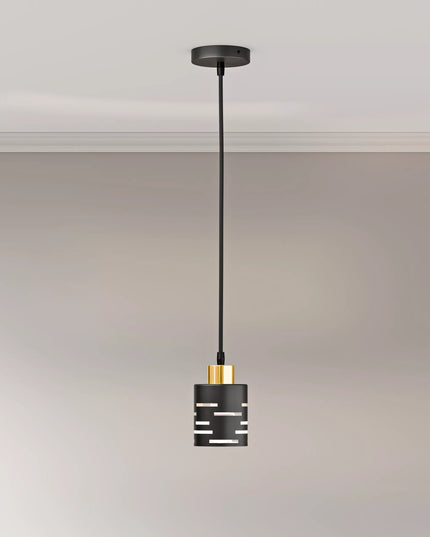 Pakabinamas LED lubinis šviestuvas 1X E27, juodas, modernus šviestuvas