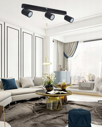 Lubinis šviestuvas, bėgeliai, taškinis šviestuvas LED 3xGU10, lubinis šviestuvas 3x GU10