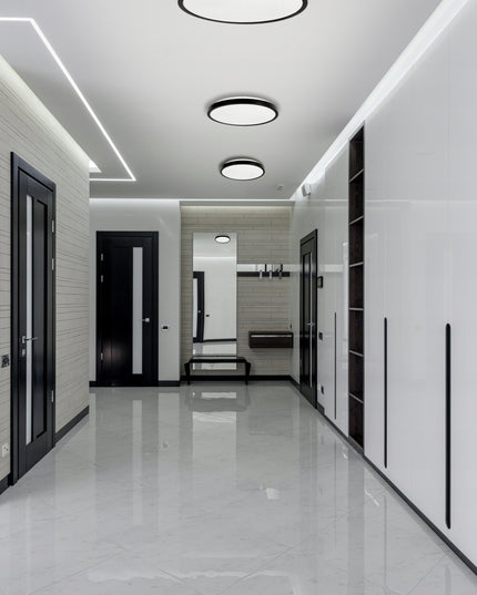 Lubinis plafonas LED 2xE27 APVALUS LARI-R LED lemputėms Aukšta kokybė