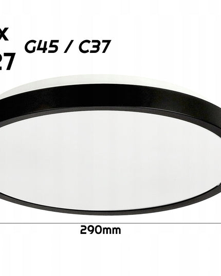 Lubinis plafonas LED 2xE27 APVALUS LARI-R LED lemputėms Aukšta kokybė