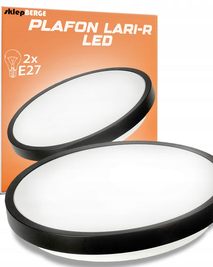 Lubinis plafonas LED 2xE27 APVALUS LARI-R LED lemputėms Aukšta kokybė