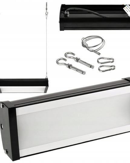 LED Pakabinamas Pramoninis Šviestuvas 50W 5000lm 230V Labai Galingas Šviestuvas su Laikikliais