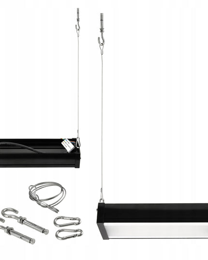 LED Pakabinamas Pramoninis Šviestuvas 50W 5000lm 230V Labai Galingas Šviestuvas su Laikikliais