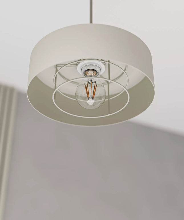 Pakabinamas LED lubinis šviestuvas 1x E27 Loft gaubtas sietynas kašmyro spalvos modernus